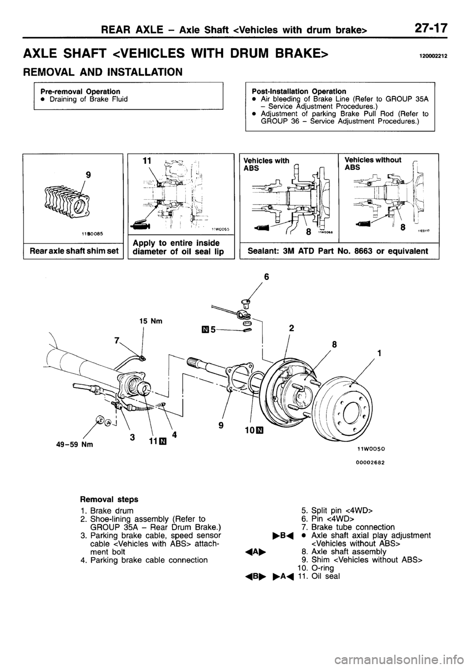 MITSUBISHI L400 1995  Workshop  Service Repair Manual 
