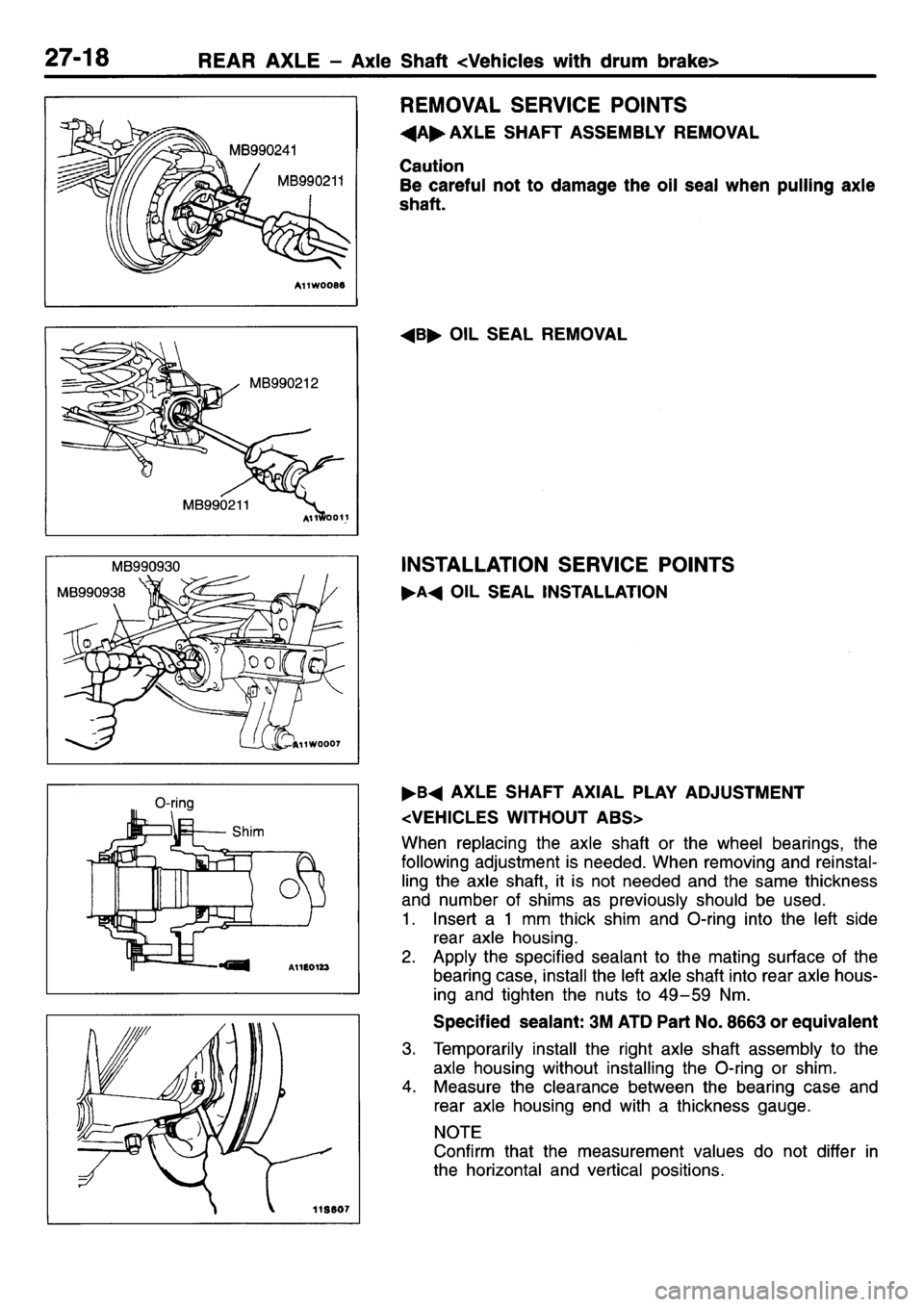MITSUBISHI L400 1995  Workshop  Service Repair Manual 