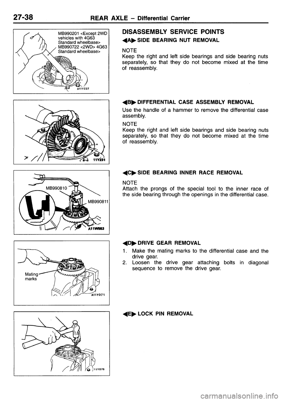 MITSUBISHI L400 1995  Workshop  Service Repair Manual 
