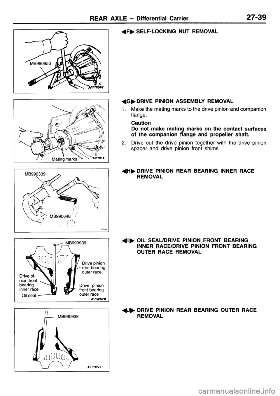 MITSUBISHI L400 1995  Workshop  Service Repair Manual 