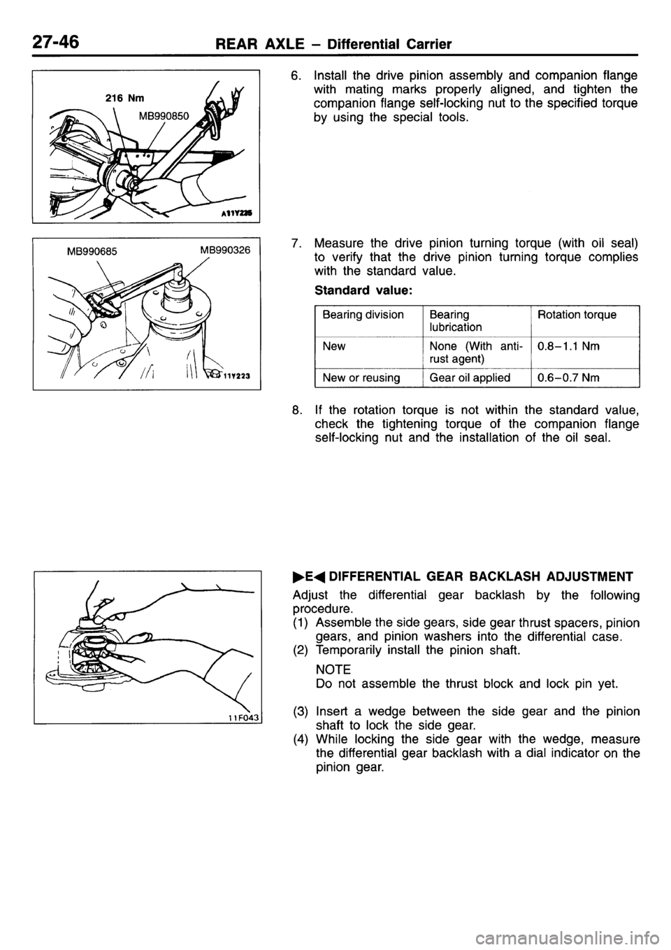 MITSUBISHI L400 1995  Workshop  Service Repair Manual 