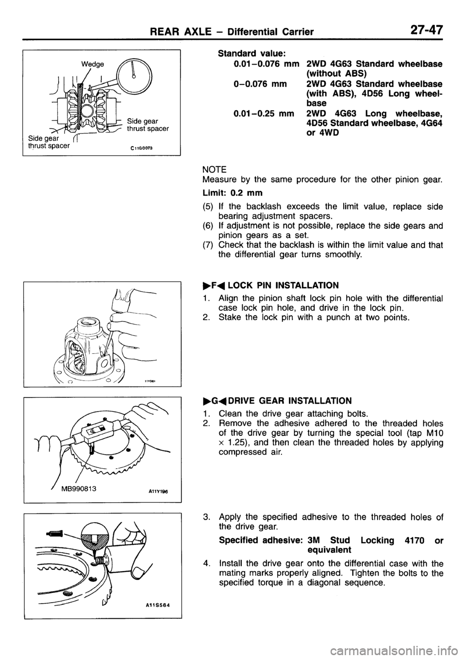 MITSUBISHI L400 1995  Workshop  Service Repair Manual 