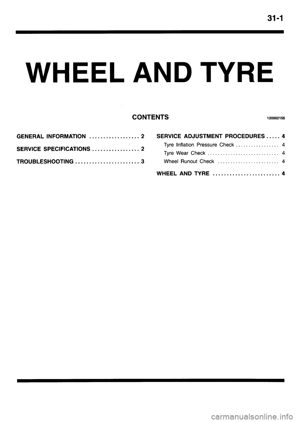 MITSUBISHI L400 1995  Workshop  Service Repair Manual 