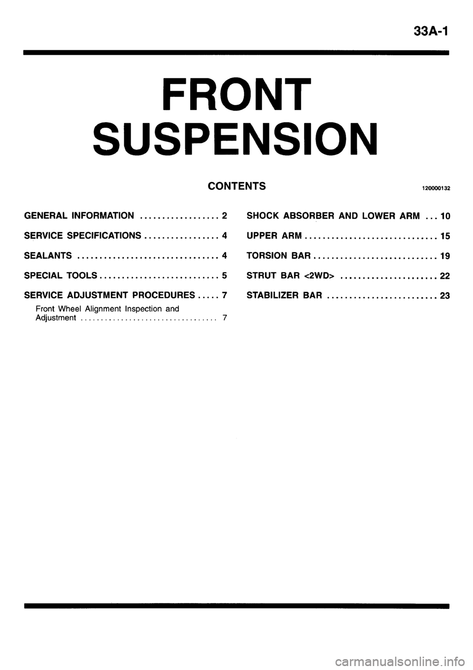 MITSUBISHI L400 1995  Workshop  Service Repair Manual 