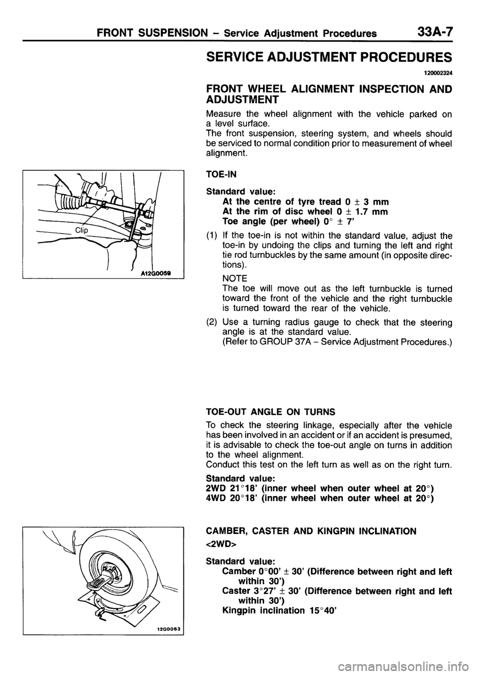 MITSUBISHI L400 1995  Workshop  Service Repair Manual 