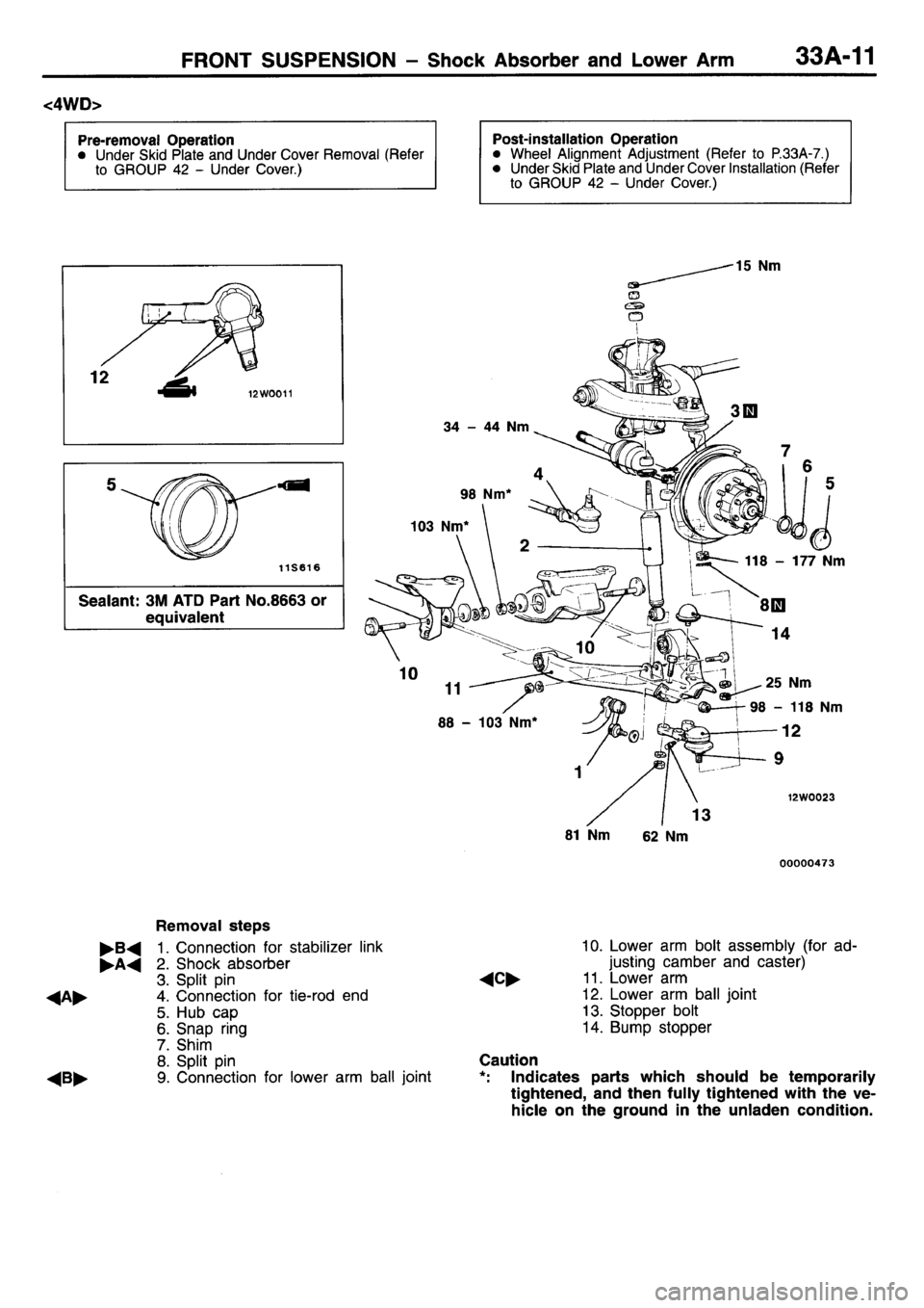 MITSUBISHI L400 1995  Workshop  Service Repair Manual 