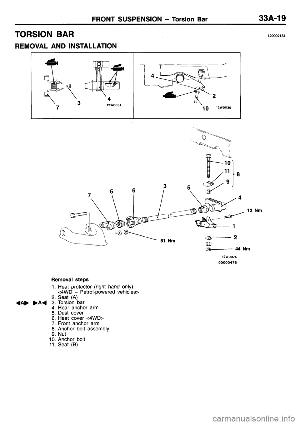 MITSUBISHI L400 1995  Workshop  Service Repair Manual 