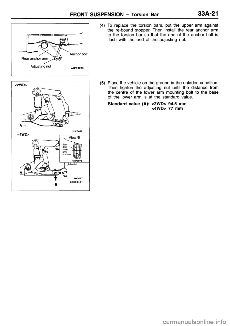 MITSUBISHI L400 1995  Workshop  Service Repair Manual 