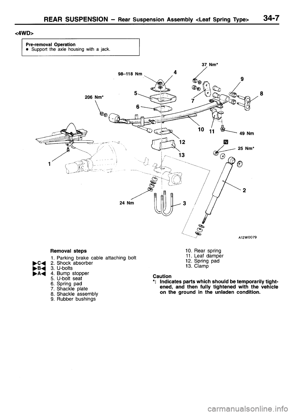 MITSUBISHI L400 1995  Workshop  Service Repair Manual 