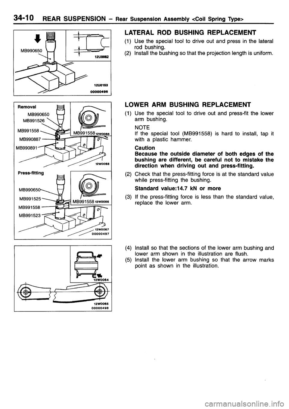 MITSUBISHI L400 1995  Workshop  Service Repair Manual 