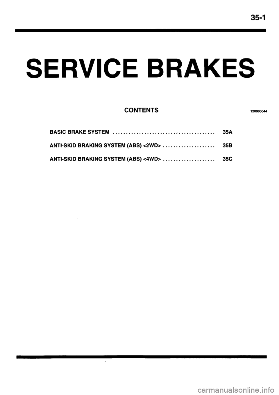 MITSUBISHI L400 1995  Workshop  Service Repair Manual 