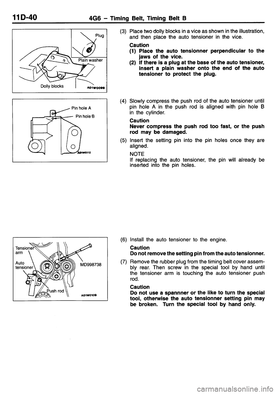 MITSUBISHI L400 1995  Workshop  Service Repair Manual 