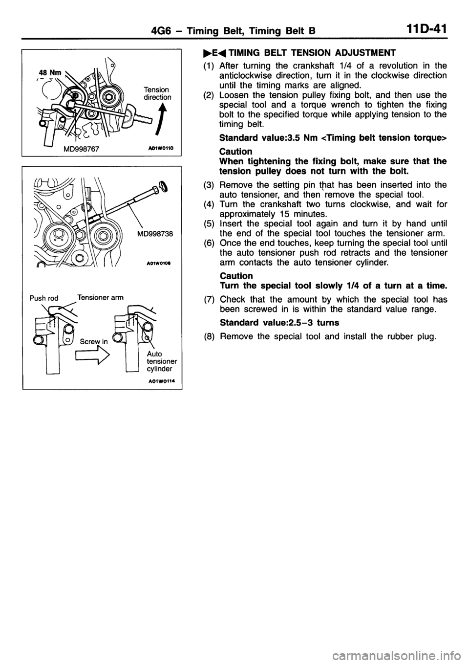 MITSUBISHI L400 1995  Workshop  Service Repair Manual 