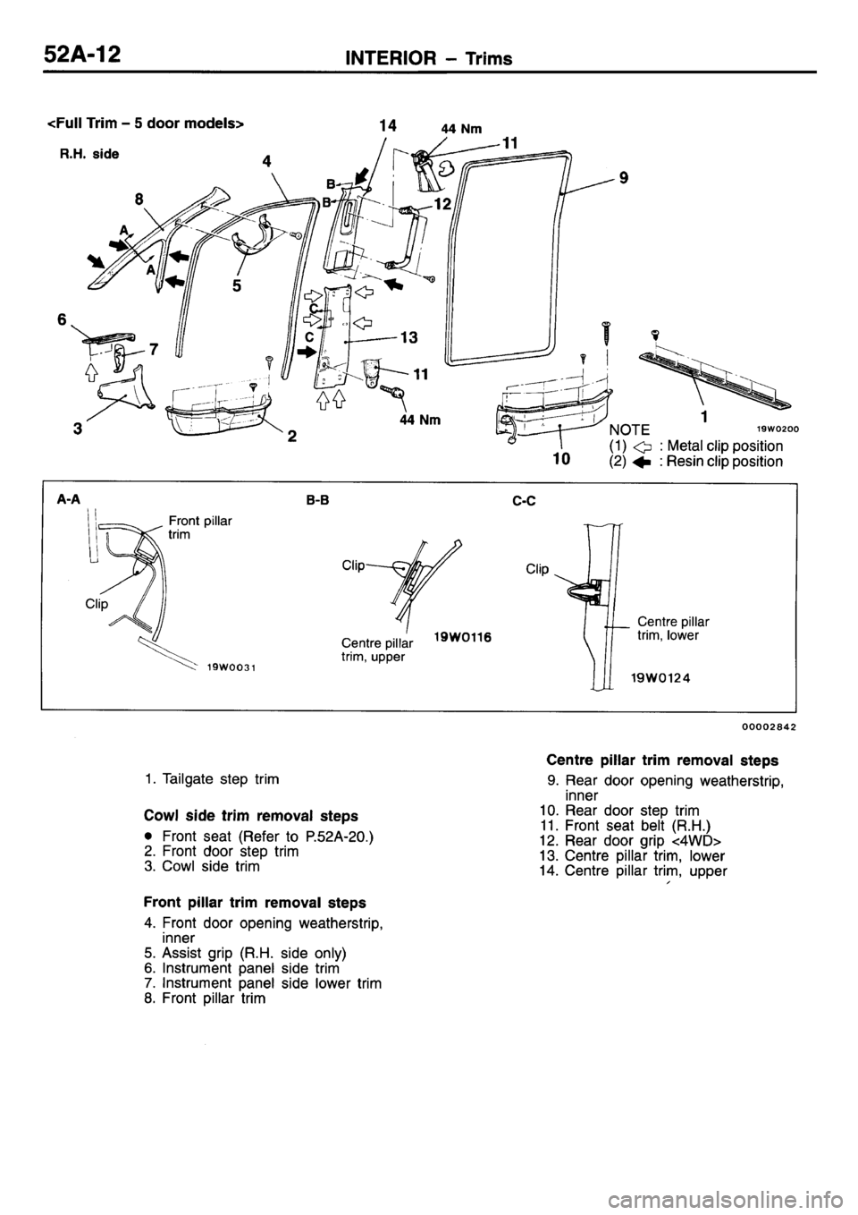 MITSUBISHI L400 1995  Workshop  Service Repair Manual 