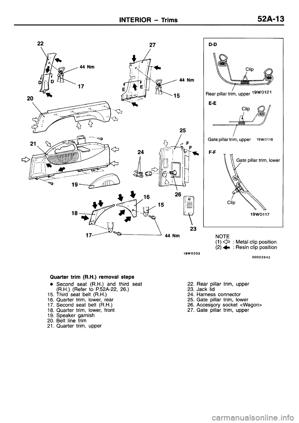 MITSUBISHI L400 1995  Workshop  Service Repair Manual 