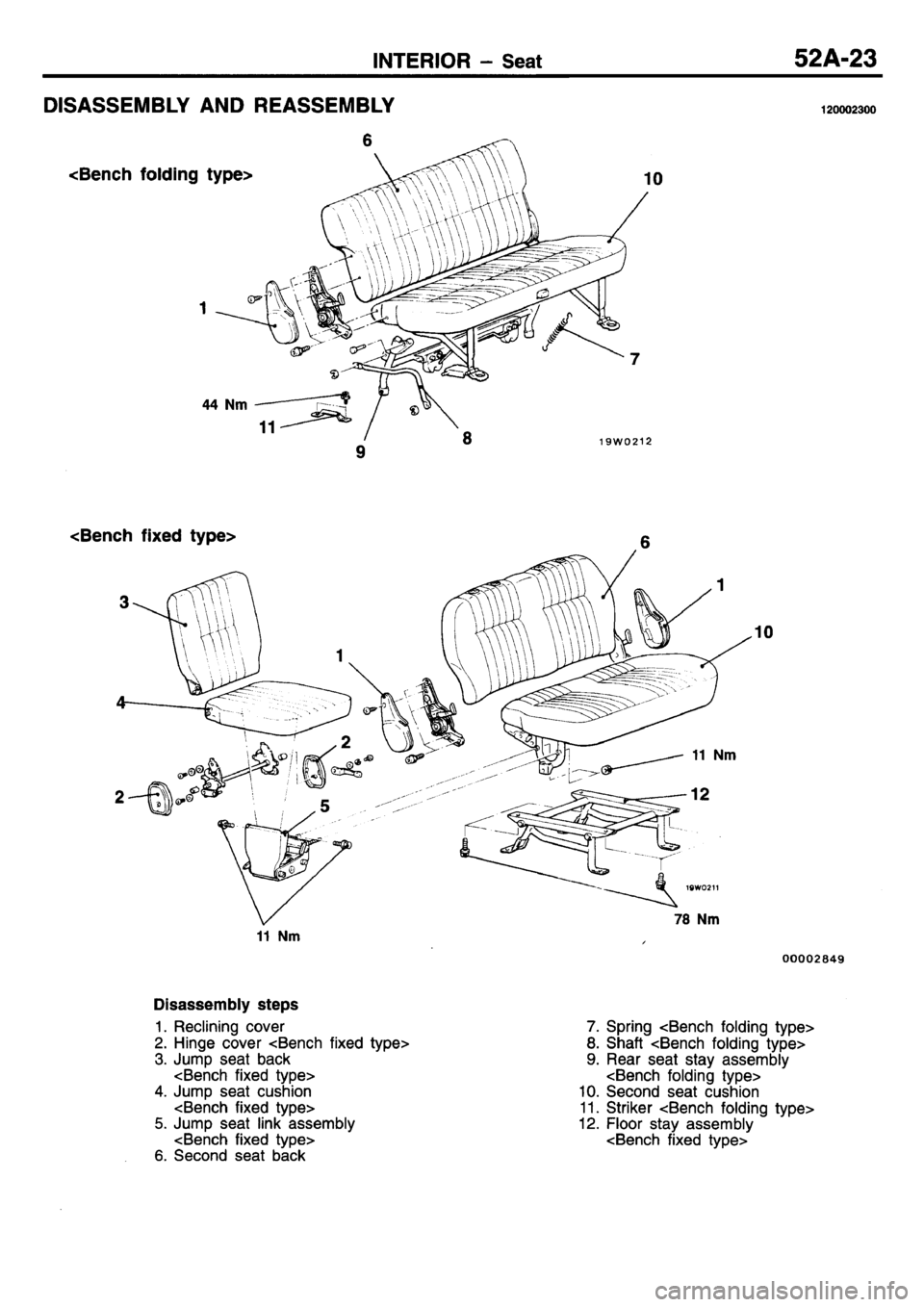 MITSUBISHI L400 1995  Workshop  Service Repair Manual 