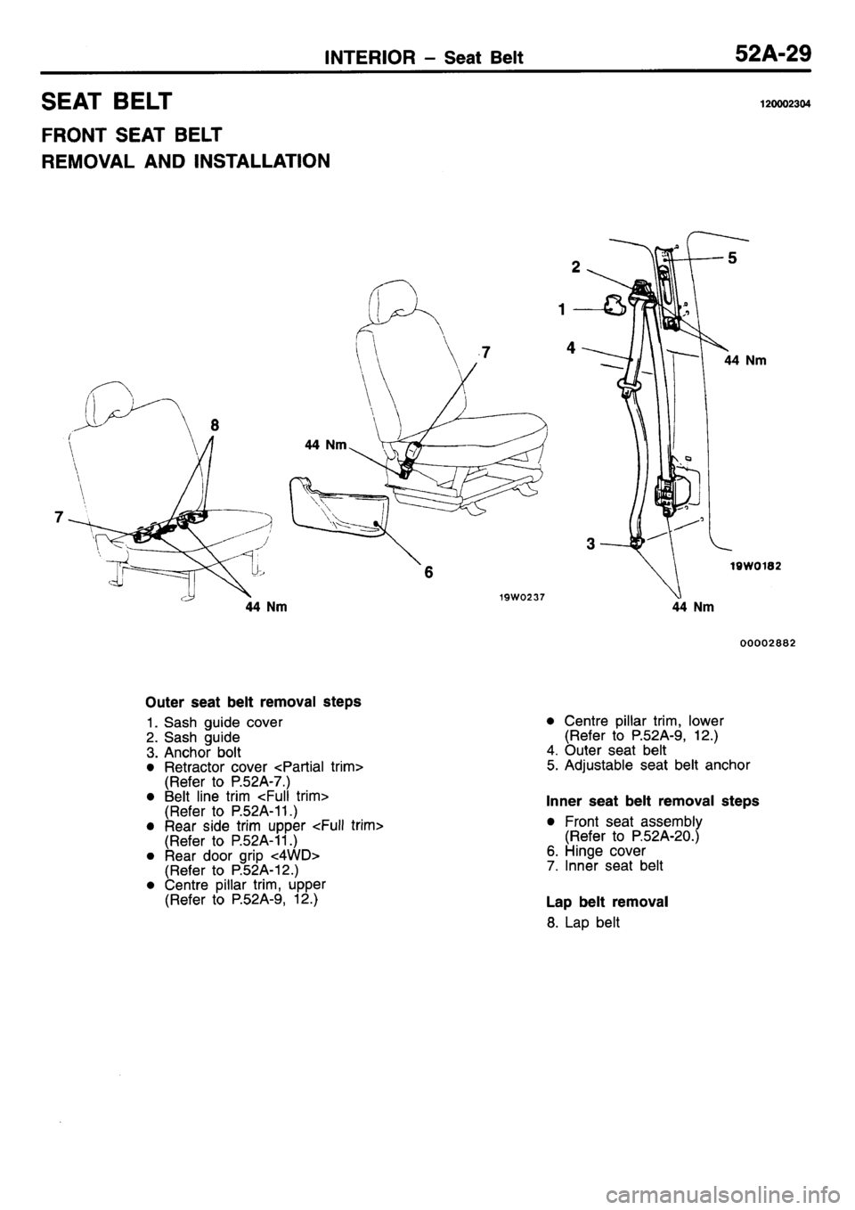 MITSUBISHI L400 1995  Workshop  Service Repair Manual 