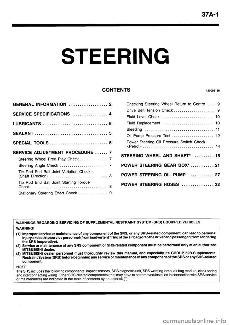 MITSUBISHI L400 1995  Workshop  Service Repair Manual 