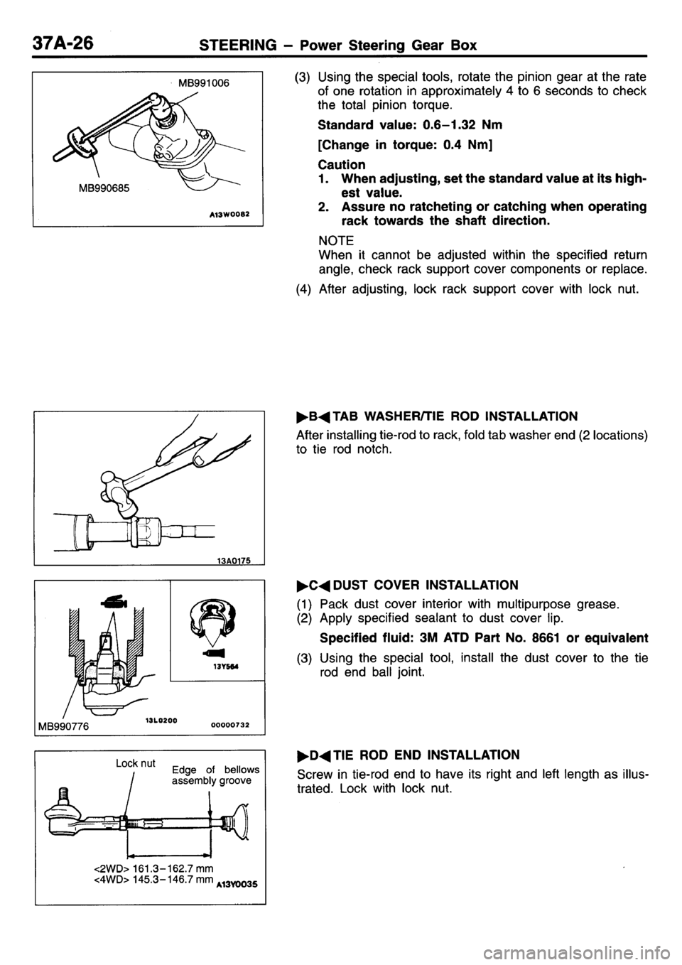 MITSUBISHI L400 1995  Workshop  Service Repair Manual 