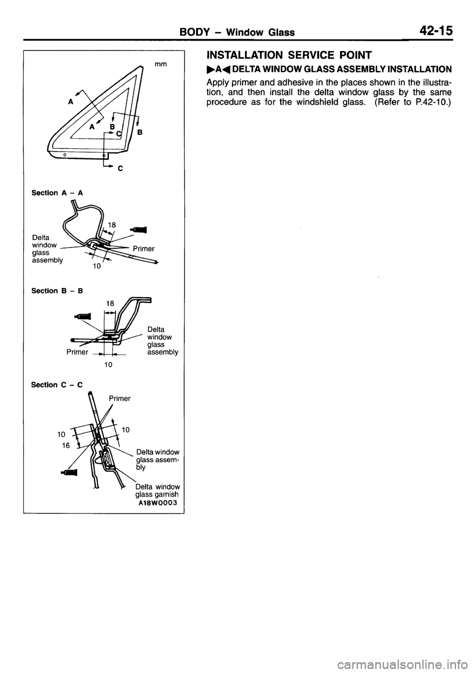 MITSUBISHI L400 1995  Workshop  Service Repair Manual 