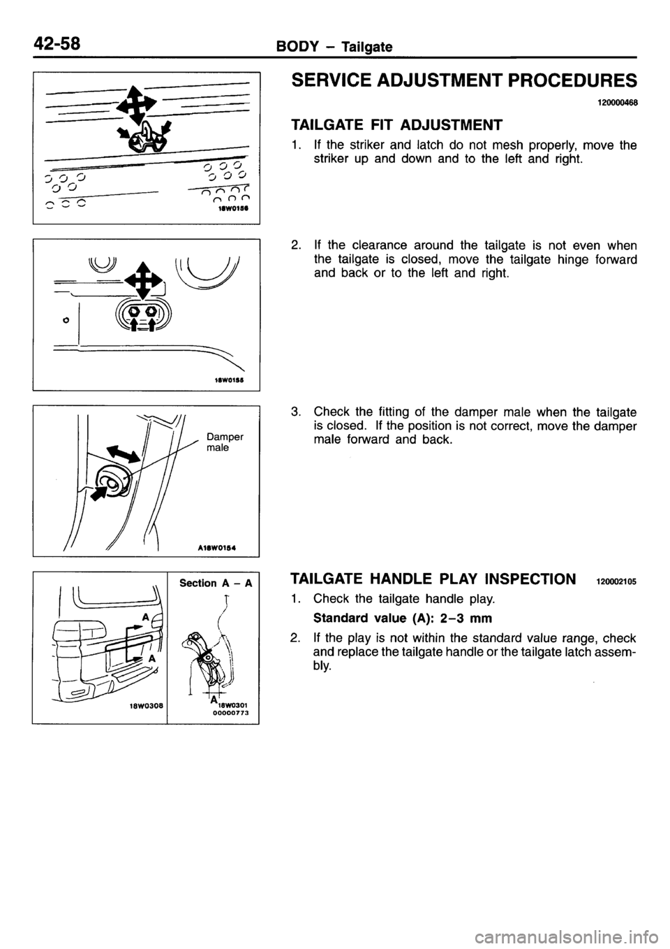 MITSUBISHI L400 1995  Workshop  Service Repair Manual 