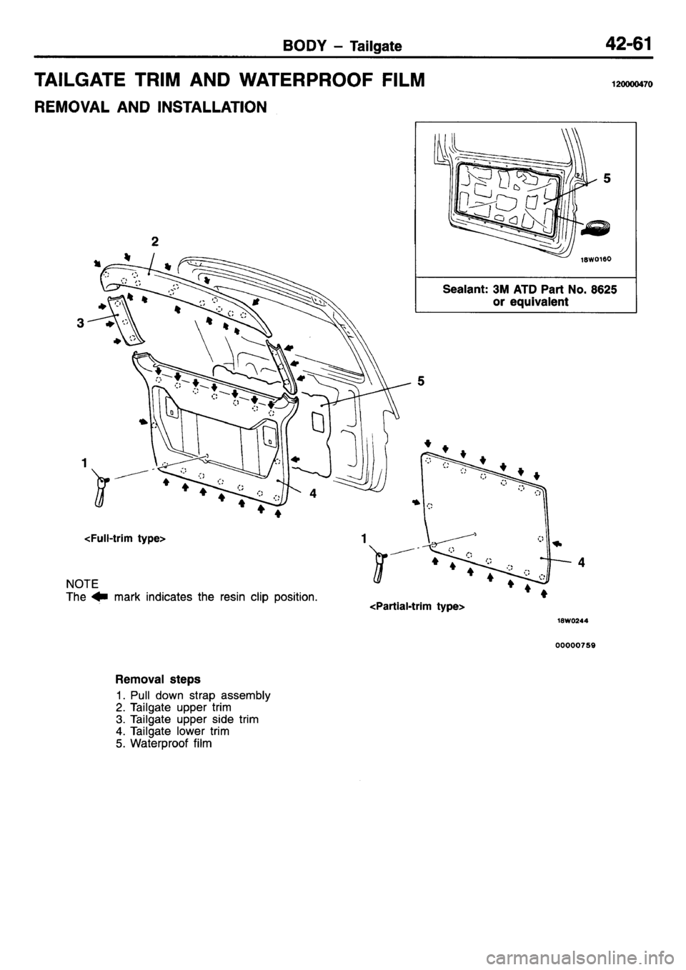 MITSUBISHI L400 1995  Workshop  Service Repair Manual 