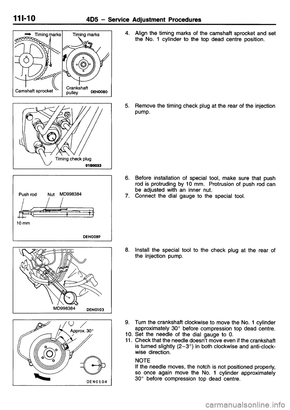MITSUBISHI L400 1995  Workshop  Service Repair Manual 