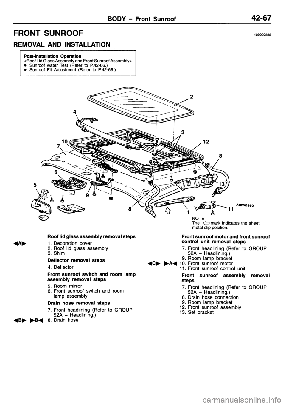 MITSUBISHI L400 1995  Workshop  Service Repair Manual 