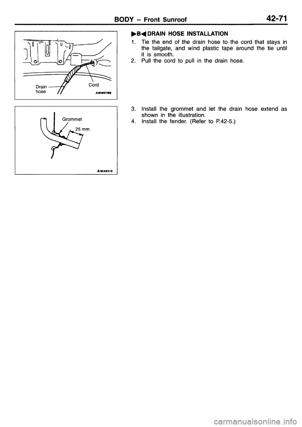MITSUBISHI L400 1995  Workshop  Service Repair Manual 