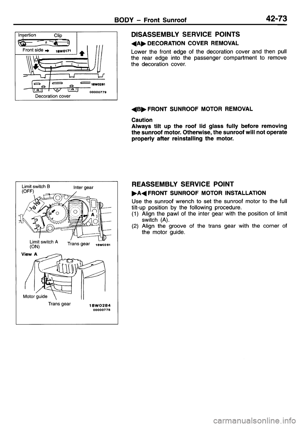 MITSUBISHI L400 1995  Workshop  Service Repair Manual 