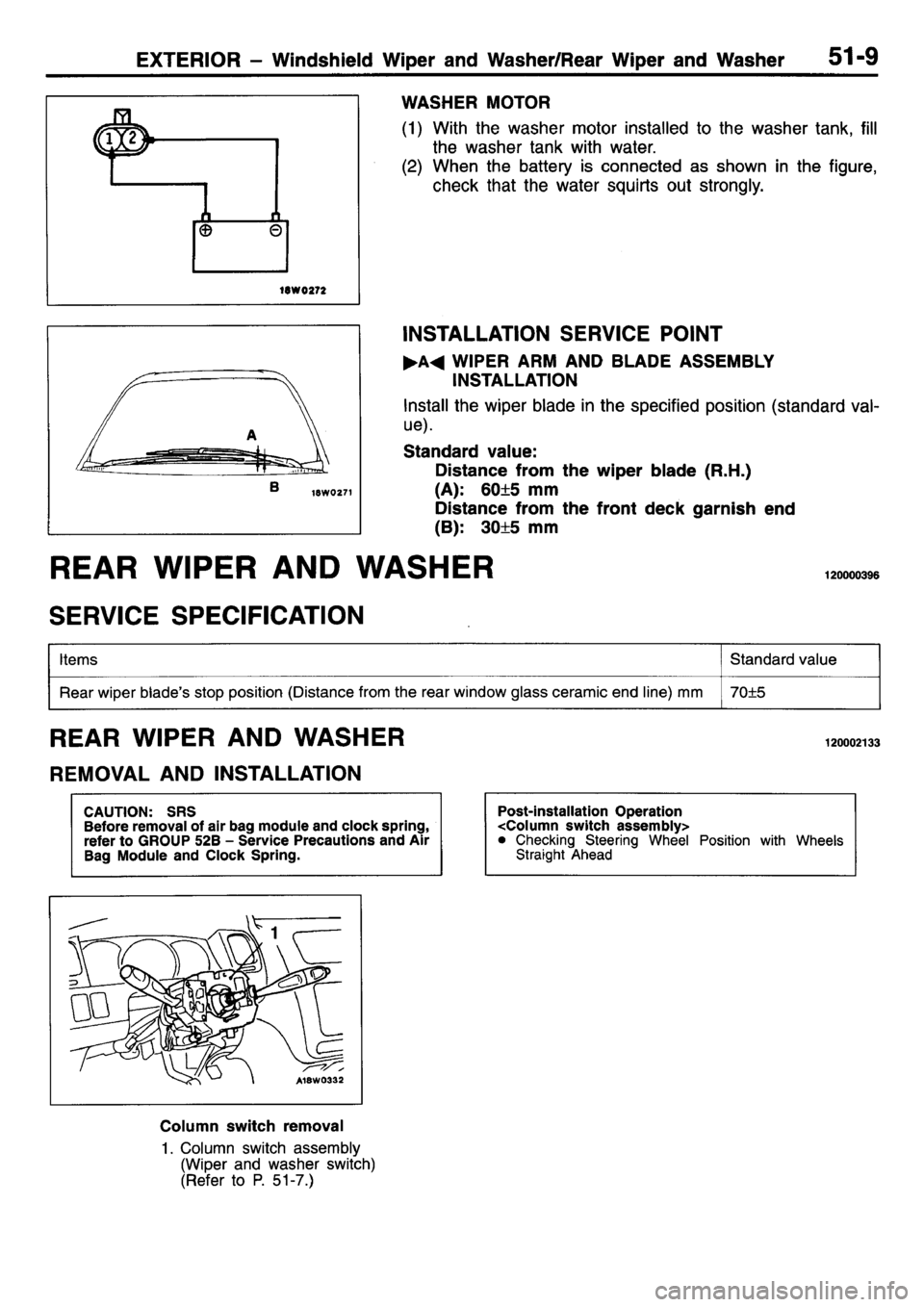 MITSUBISHI L400 1995  Workshop  Service Repair Manual 