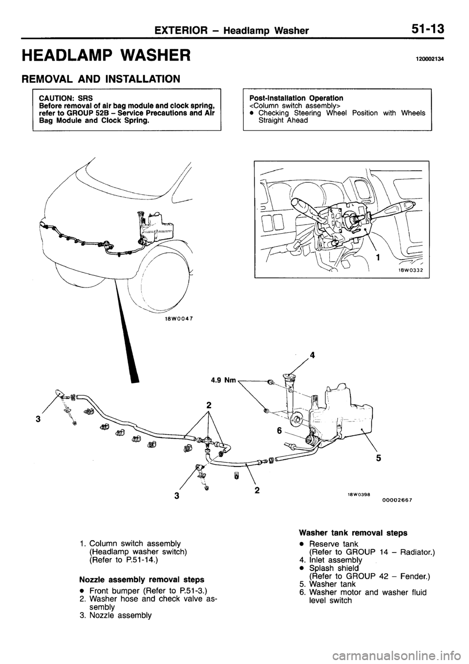 MITSUBISHI L400 1995  Workshop  Service Repair Manual 