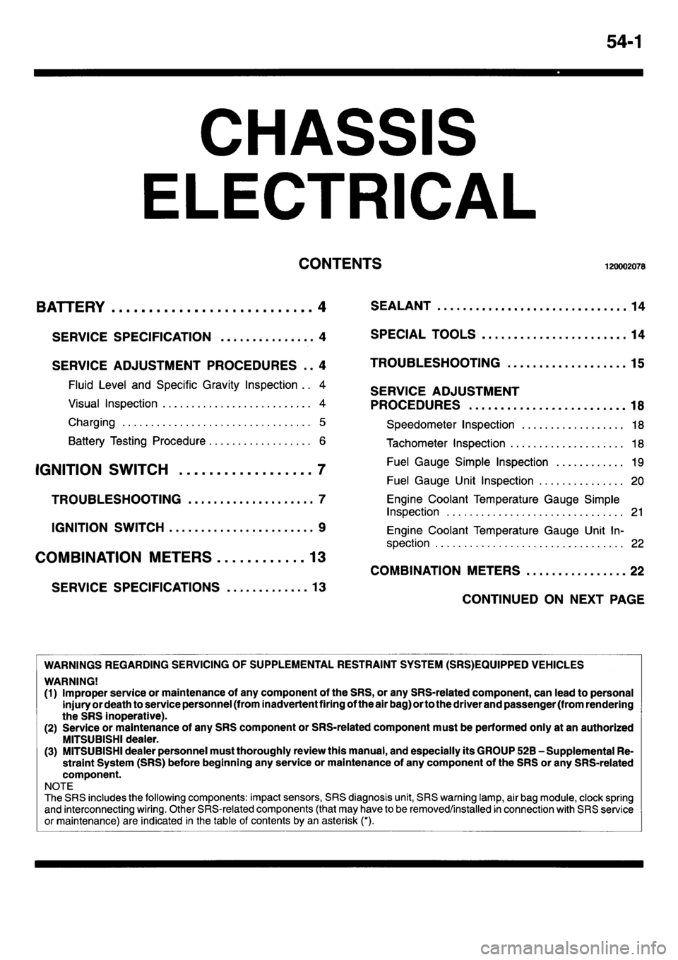 MITSUBISHI L400 1995  Workshop  Service Repair Manual 