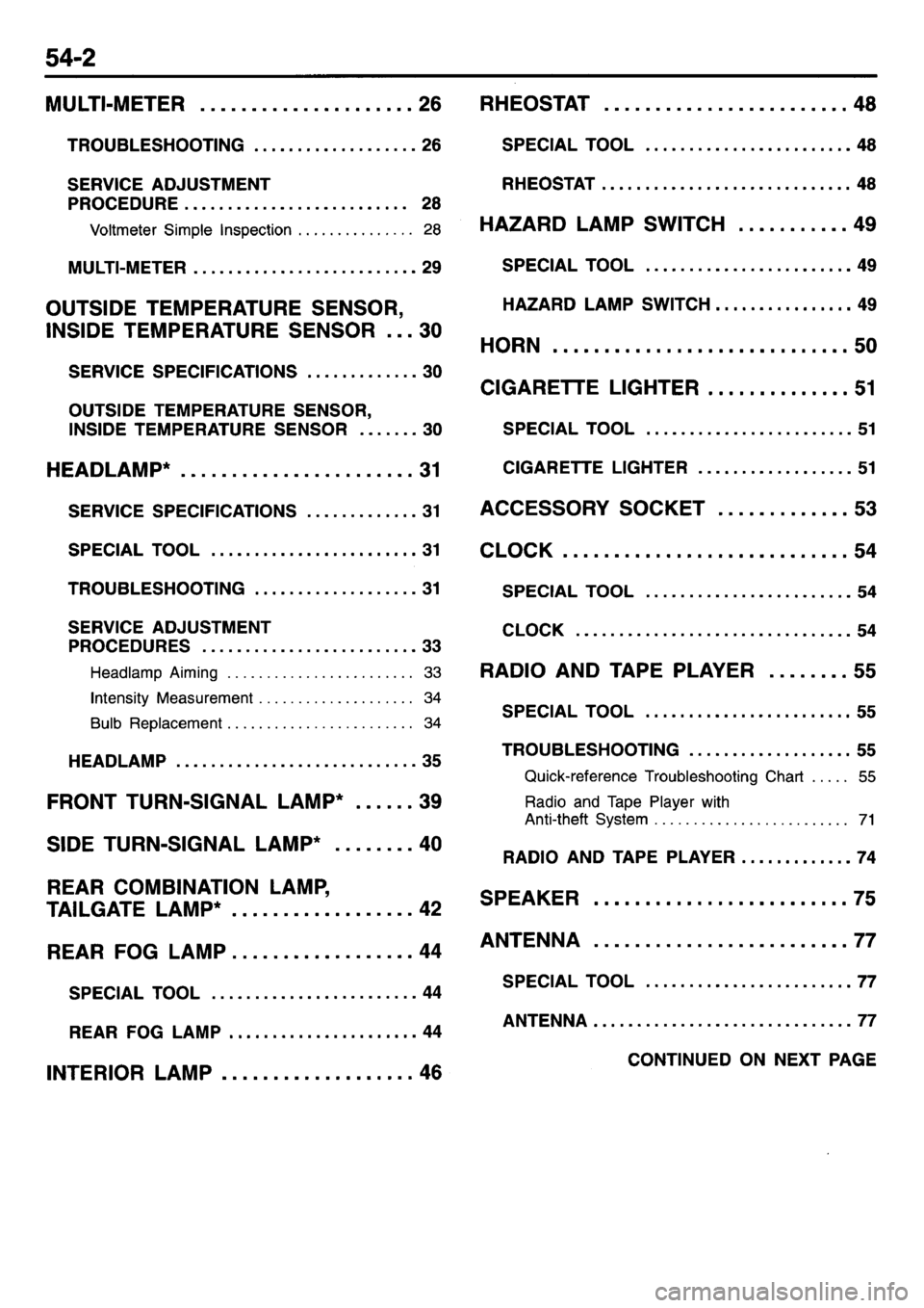 MITSUBISHI L400 1995  Workshop  Service Repair Manual 