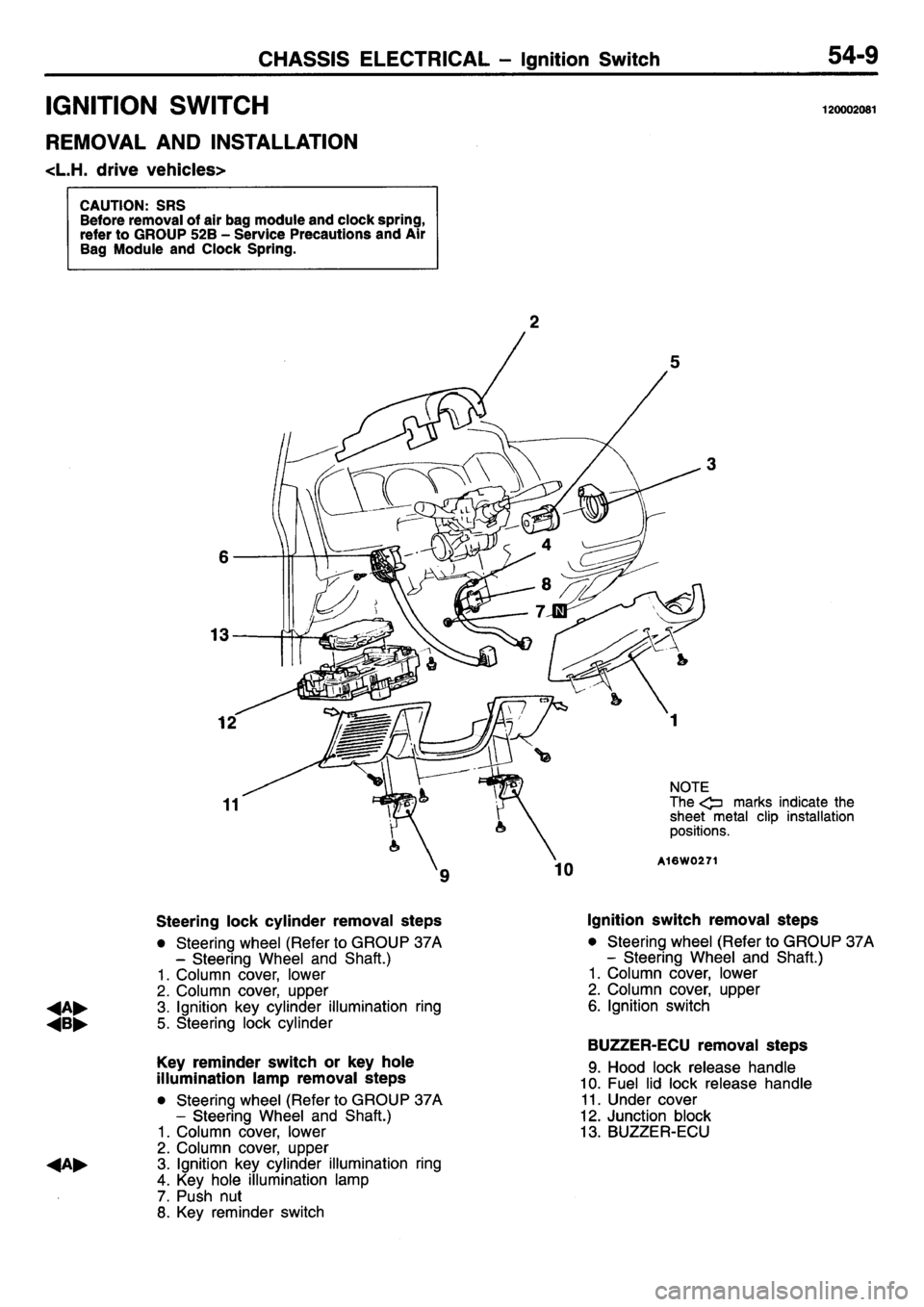 MITSUBISHI L400 1995  Workshop  Service Repair Manual 