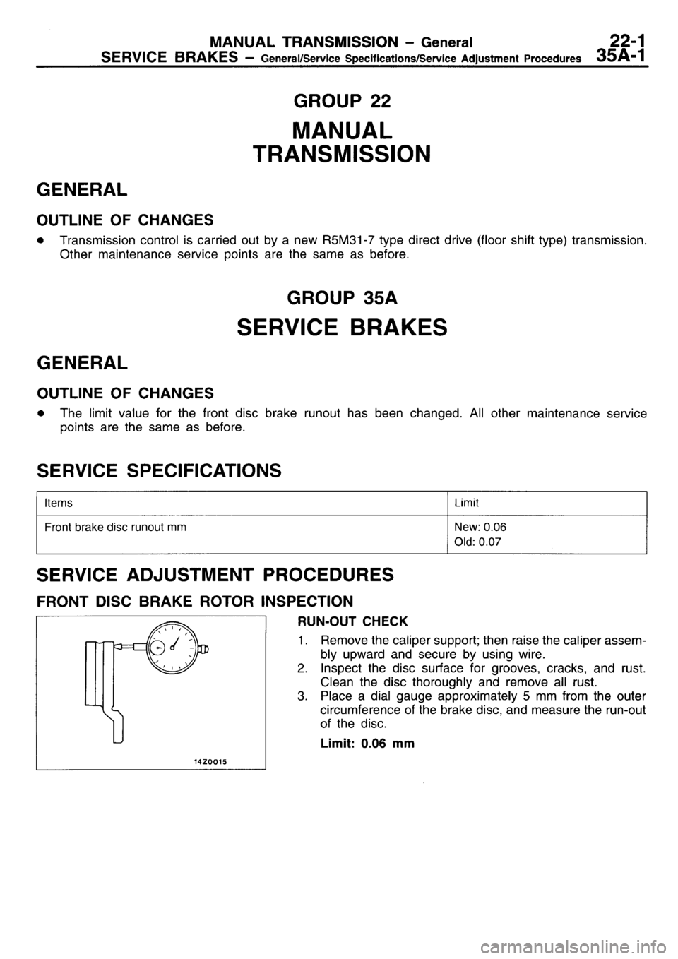 MITSUBISHI L400 1996  Workshop  Service Repair Manual 