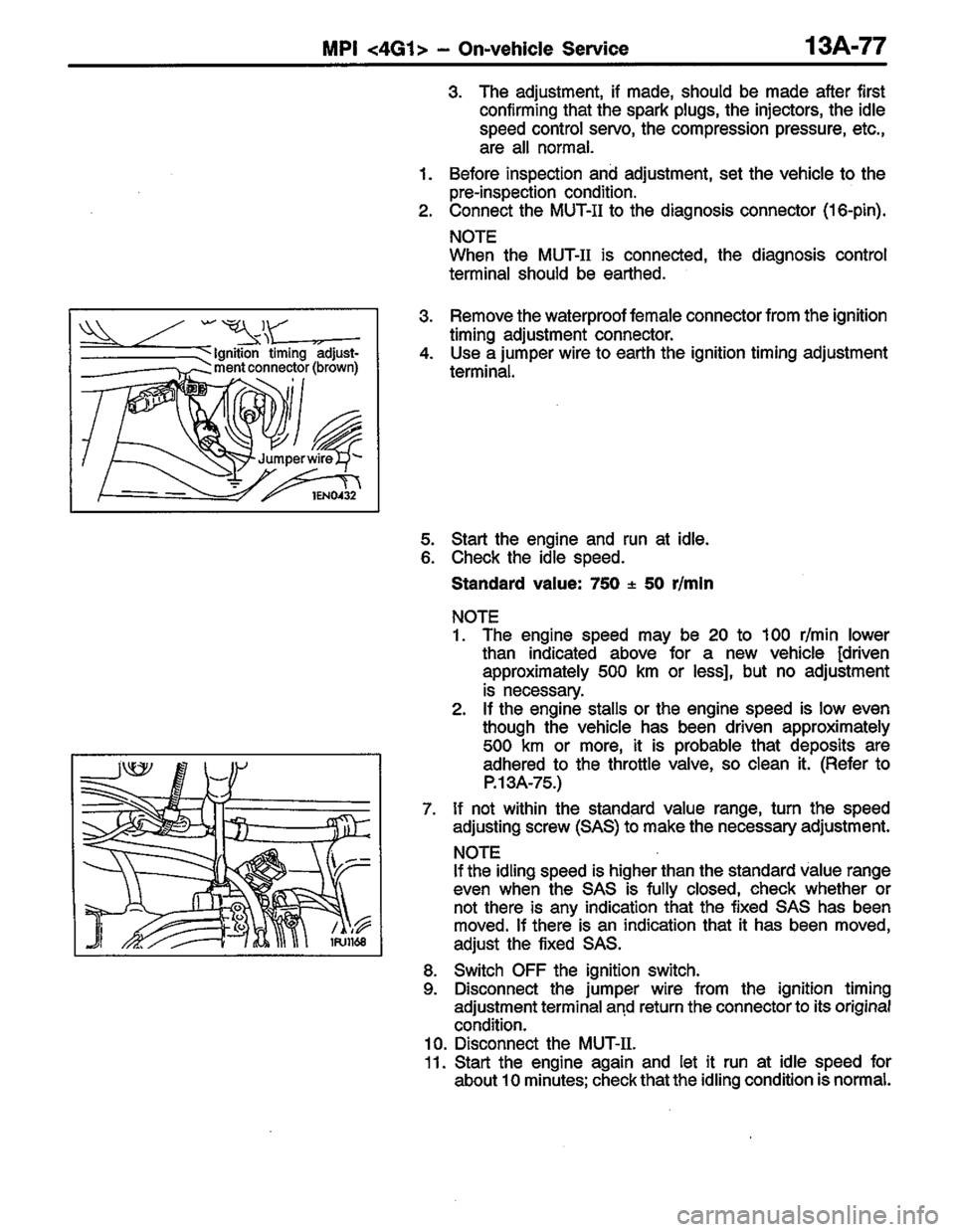 MITSUBISHI LANCER 1996  Workshop  Service Repair Manual 