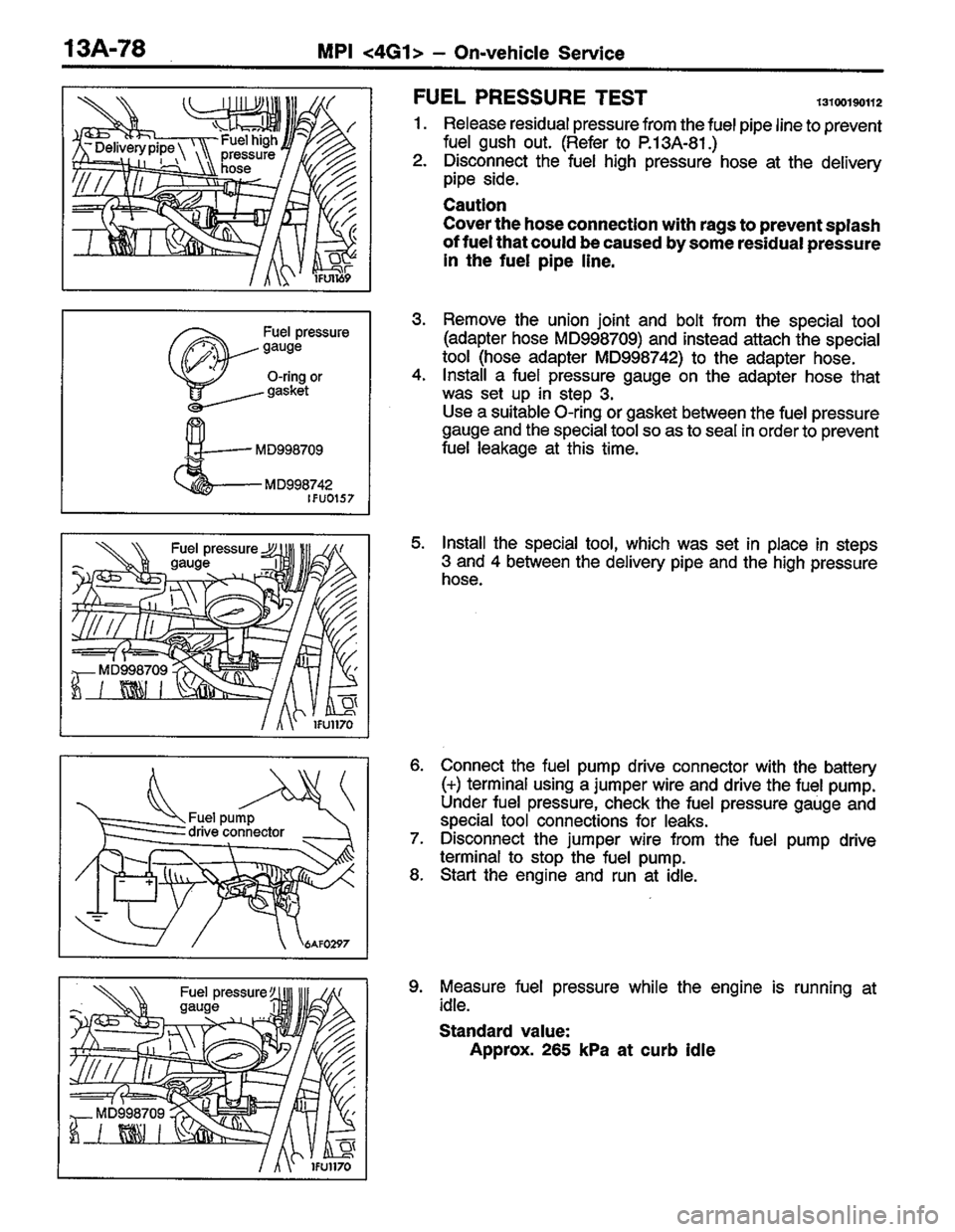 MITSUBISHI LANCER 1996  Workshop  Service Repair Manual 