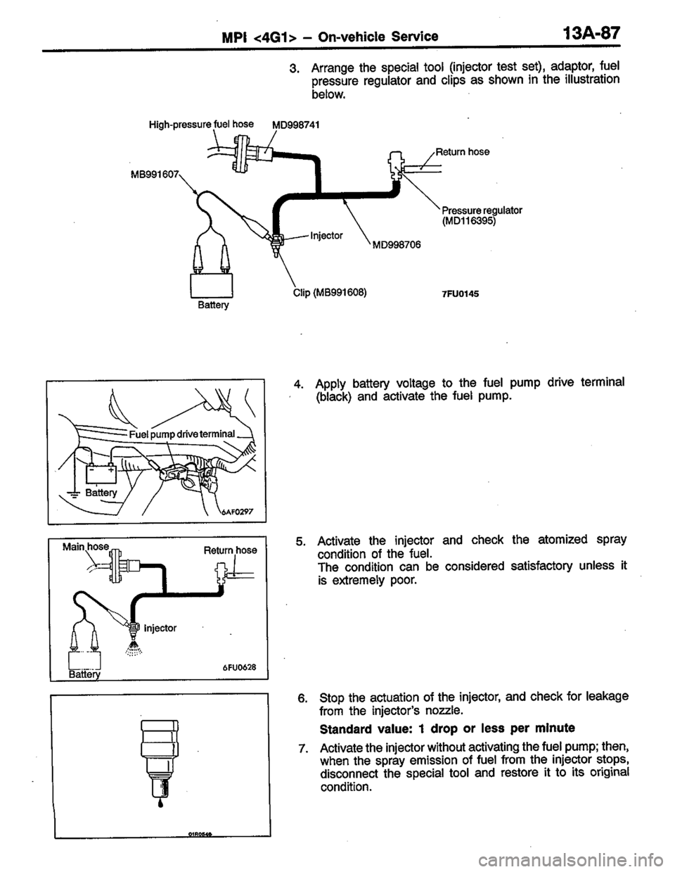 MITSUBISHI LANCER 1996  Workshop  Service Repair Manual 