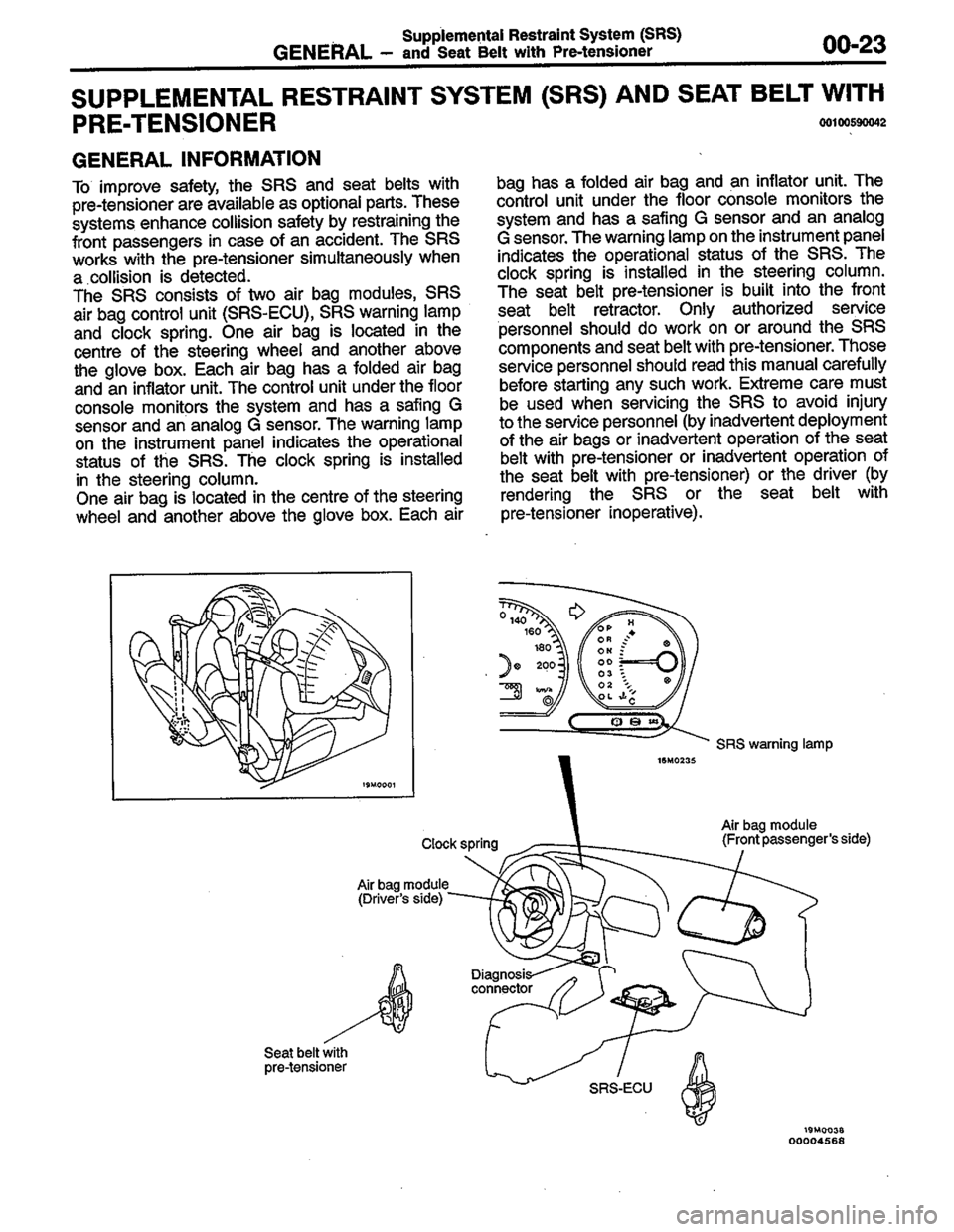 MITSUBISHI LANCER 1996  Workshop  Service Repair Manual 