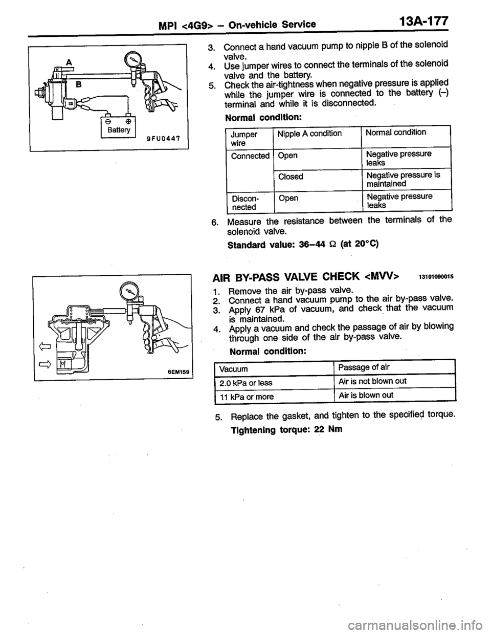 MITSUBISHI LANCER 1996  Workshop  Service Repair Manual 
