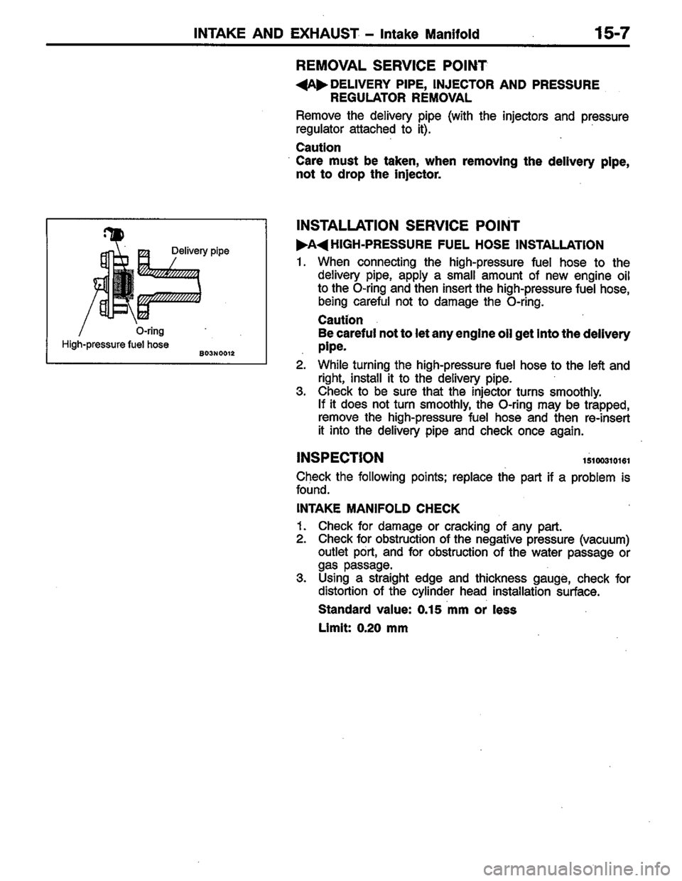 MITSUBISHI LANCER 1996  Workshop  Service Repair Manual 