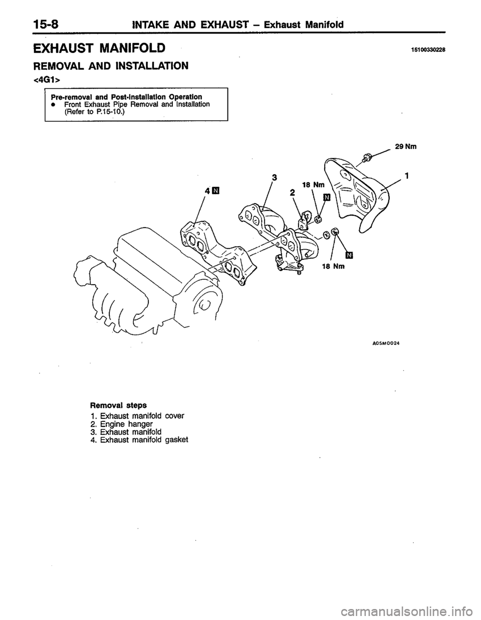 MITSUBISHI LANCER 1996  Workshop  Service Repair Manual 