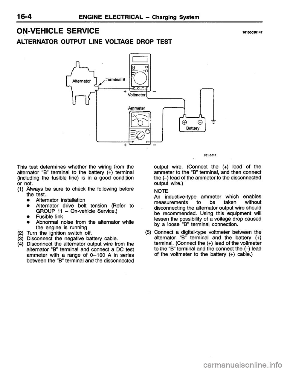 MITSUBISHI LANCER 1996  Workshop  Service Repair Manual 