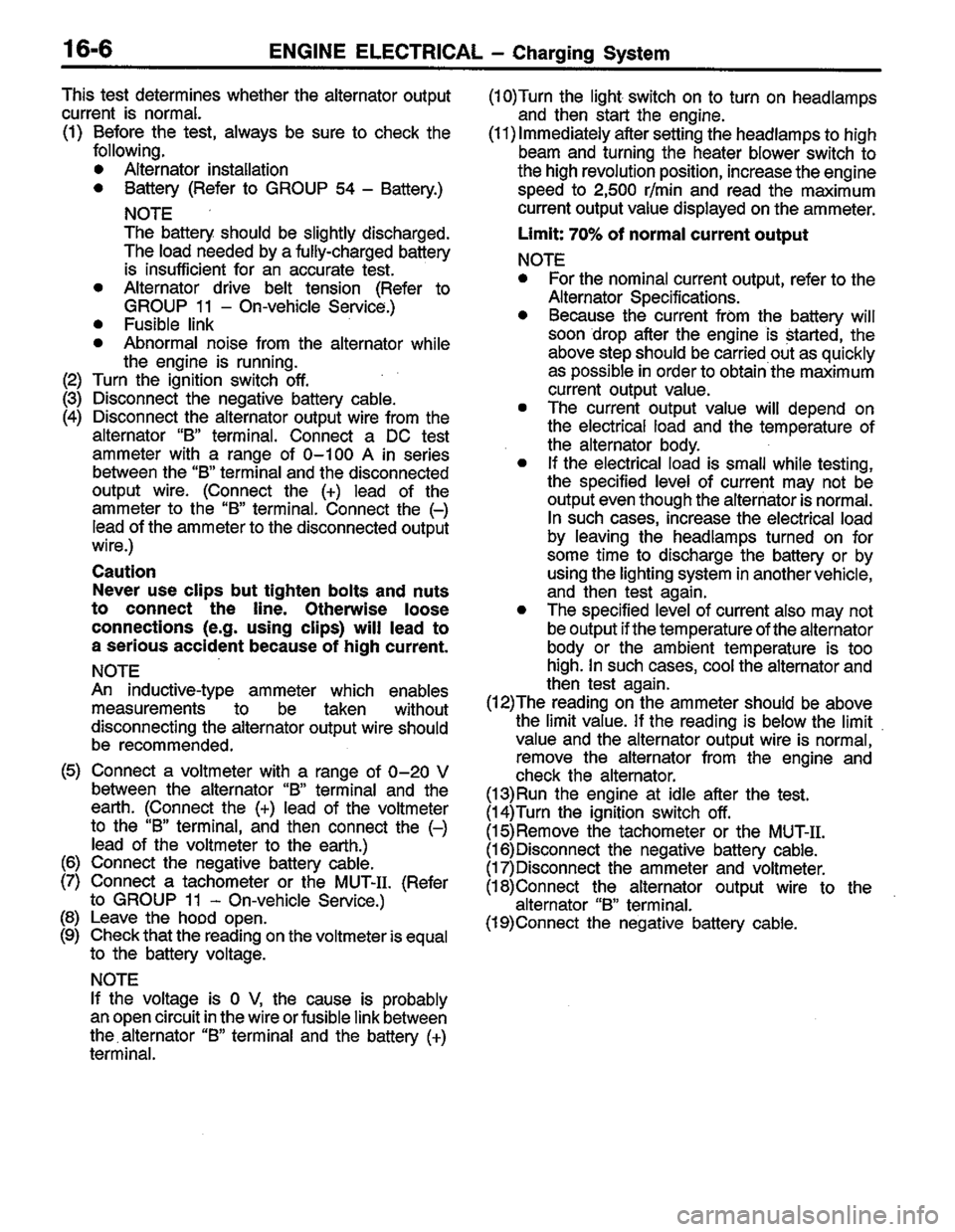 MITSUBISHI LANCER 1996  Workshop  Service Repair Manual 