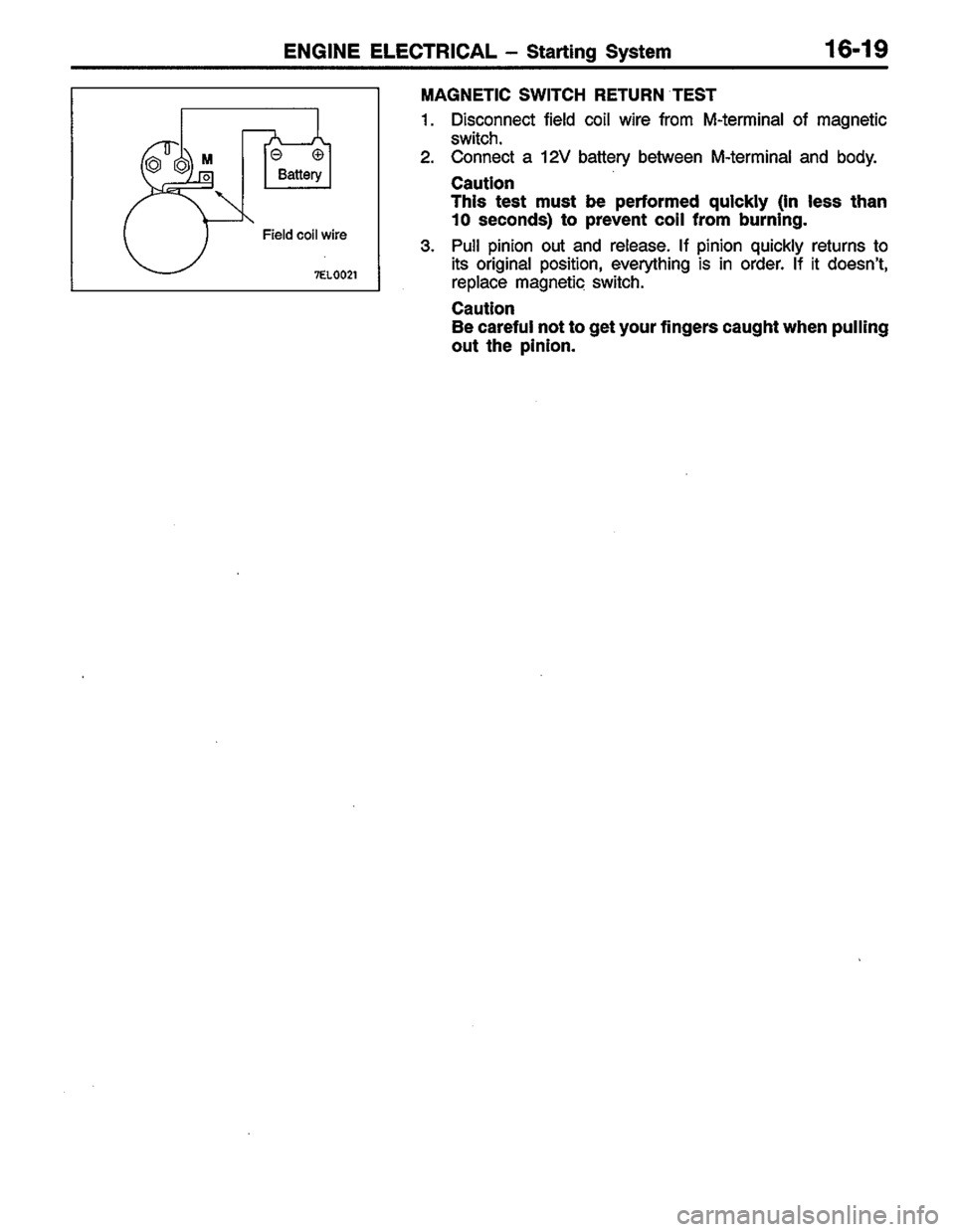 MITSUBISHI LANCER 1996  Workshop  Service Repair Manual 