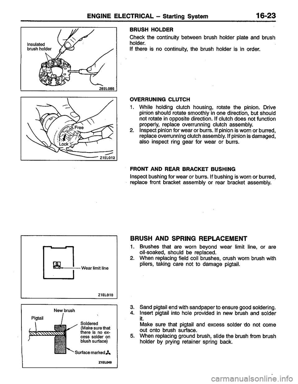MITSUBISHI LANCER 1996  Workshop  Service Repair Manual 