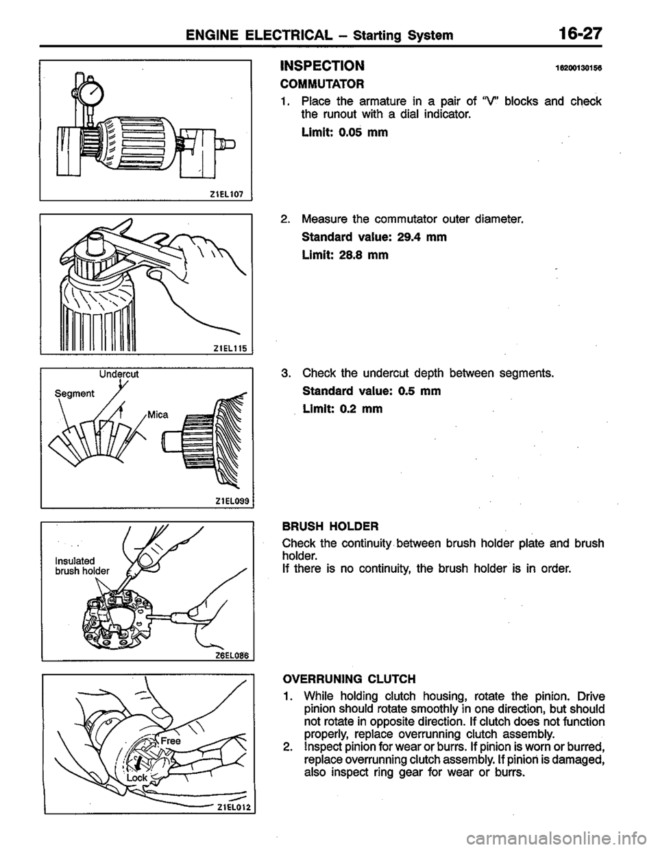 MITSUBISHI LANCER 1996  Workshop  Service Repair Manual 