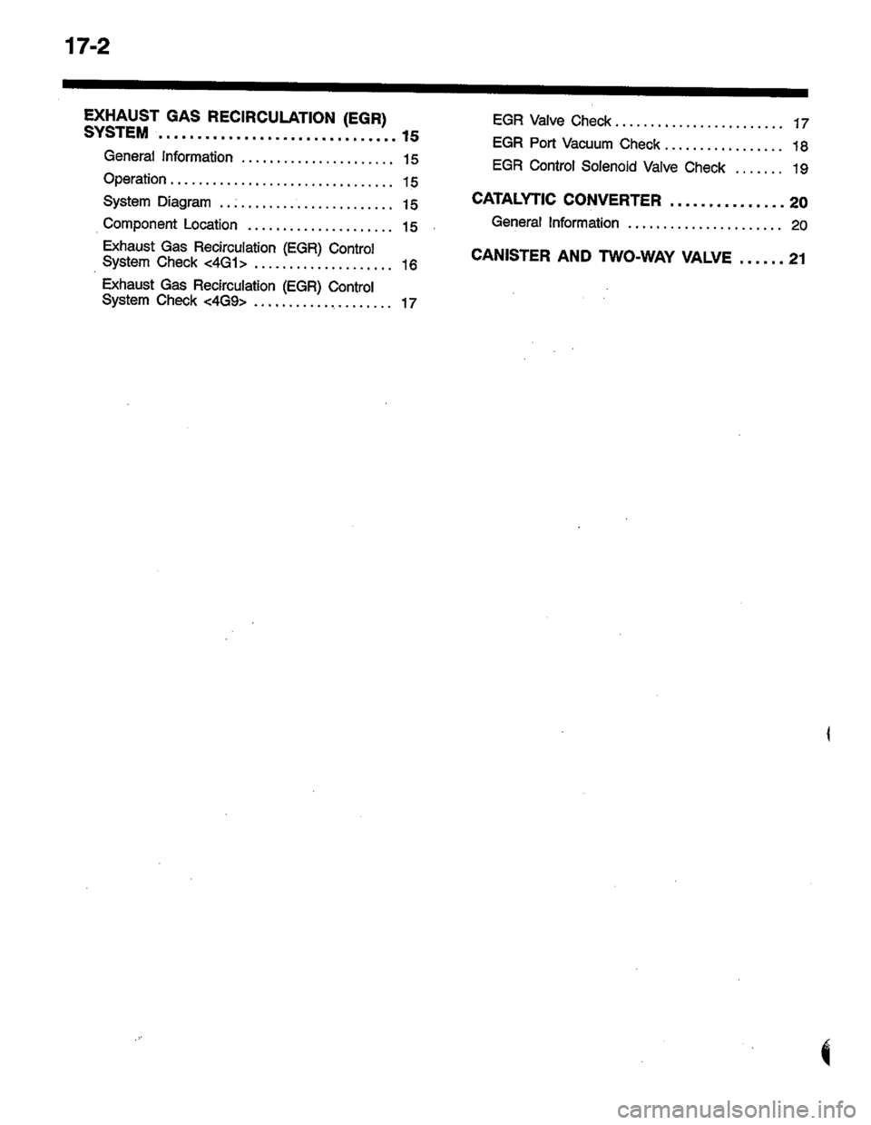 MITSUBISHI LANCER 1996  Workshop  Service Repair Manual 