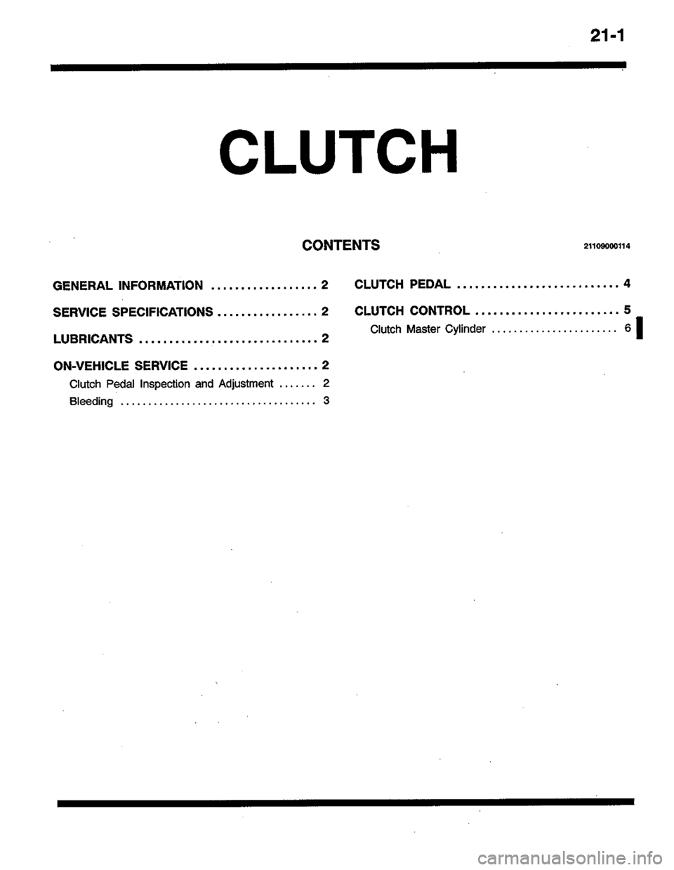 MITSUBISHI LANCER 1996  Workshop  Service Repair Manual 